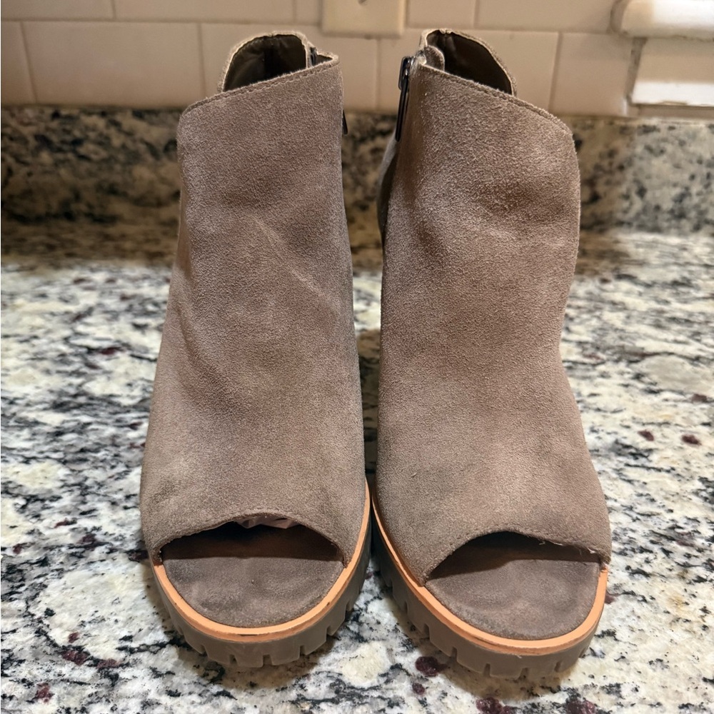 Vince Camuto Hevana Open Toe Heeled Booties 9